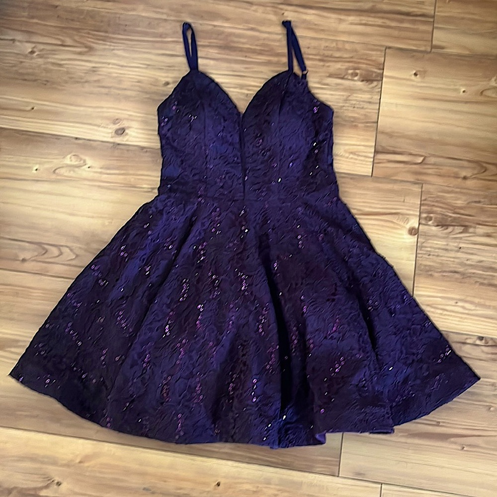 sequin poor dress